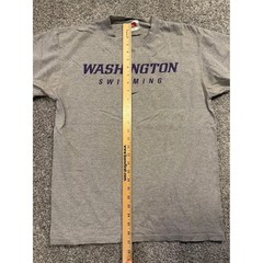 Nike T-Shirt Mens M Gray Washington Swimming Short Sleeve Graphic Tee Athletic