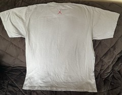 Vintage Air Jordan Cement 4 MJ Signature Graphic Grey Shirt Size medium