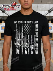 USA Flag Gun Rights T-Shirt 2nd Amendment Graphic Tee