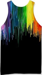Melting Pattern Realistic 3D Tank Top Mens Womens Unisex
