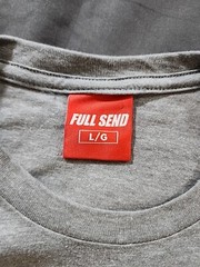 FULL SEND / NELK Property Of Full Send Fitness Gray Tee (T Shirt) Size Lg NWT