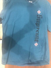 Supreme Independent Tee Slate Blue Size M FW17 100% Authentic SOLD OUT ITEM