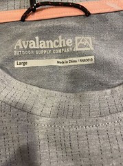 Avalanche Outdoor Mens T-shirt Grey Soft Stretch Quick Dry Size Large