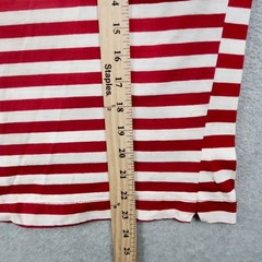 Vintage 90s Calvin Klein Sport Striped T Shirt Size S Small Red Mock Neck USA