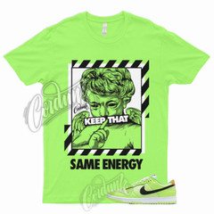 ENERGY Shirt to Match Dunk Low Volt Glow In The Dark Total Orange Green Strike 1