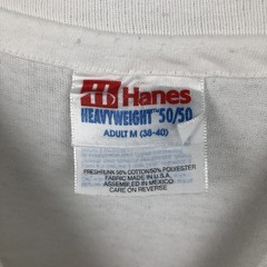 Used 90’S Hanes HEAVYWEIGHT 50/50 Dog Print Animal T-Shirt Men’s Size M (app…