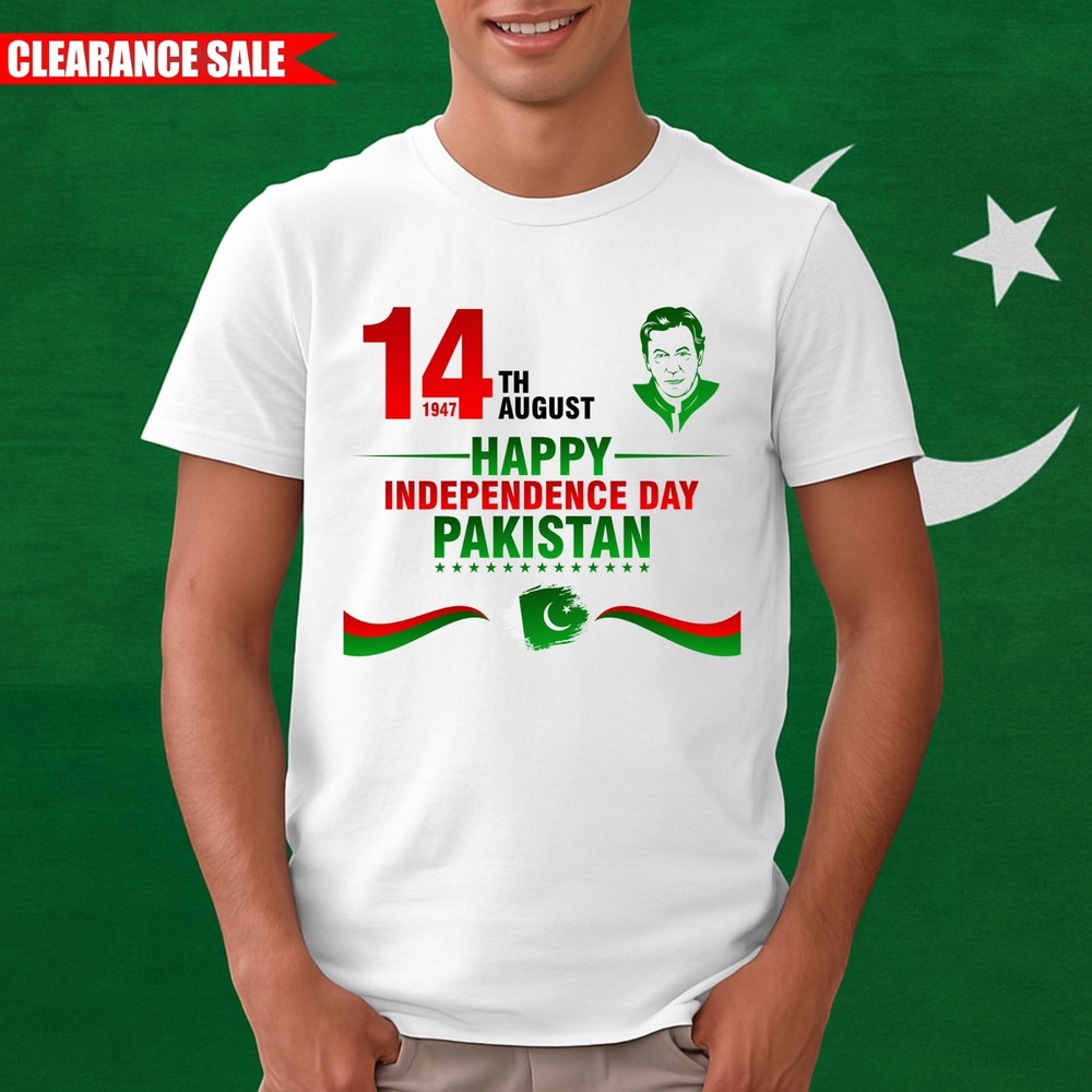 14th August Happy Independence Day T Shirt Pakistani Flag Imran Khan Gift T Top