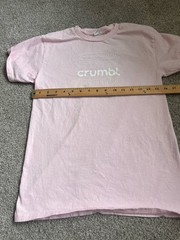 Crumbl Crumble Cookie Pink Crew Shirt Small XX