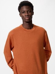 UNIQLO UNISEX Soft Knitted Fleece T-Shirt Soft Smooth Knit-like Texture NEW