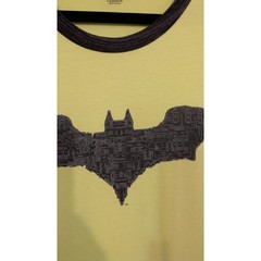 Lego Batman Movie Mens 2XL Neon Green Graphic Ringer T-Shirt DC Comics Logo