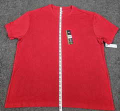 Men’s Crew Neck T Shirts XL Athletic Works Red Lot of 3 Short Sleeve 48 in Chest