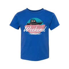 Weekend Forecast Boat Graphic T Shirt For Unisex Casual Wear Featuring Nautical