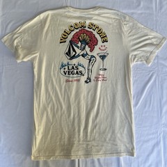 Volcom Stone Shirt L Beige Las Vegas Surf Skate Ski 420 Streetwear Happy 3191