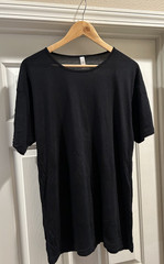 American Apparel Unisex Black Viscose T-shirt Size Medium (Old/Deadstock NWOT)