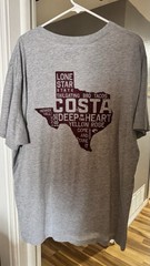 Costa Men’s Graphic Logo Short Sleeve T-Shirt XXL Cotton Blend Assorted Colors