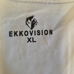 Ekkovision Men’s XL White Ribbed Knit Cotton Spandex Beater Tank Top NWOT