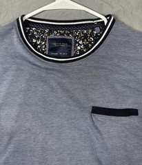 Cactus Man Ricky Singh Blue Contrasting Trim Crew Neck T-Shirt Men’s Size XXL