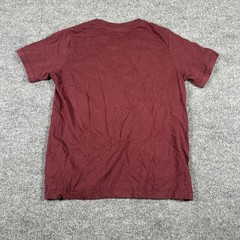 Nike T-Shirt Mens XL Maroon Cotton Short Sleeve Embroidered Swoosh Logo Athletic