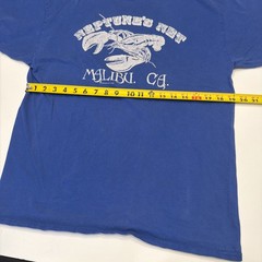Neptunes Net Malibu,CA T Shirt Large Blue 100% Cotton Double Sided