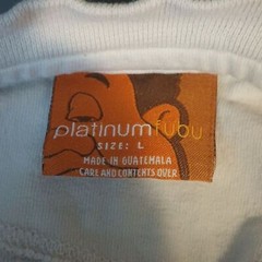 Vintage FUBU Platinum Shirt Large Fat Albert, Y2K Very Distressed Long Sleeve