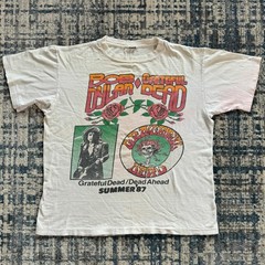 1987 BOB DYLAN & GRATEFUL DEAD TOUR Vintage T-Shirt Reprint