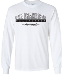 San Francisco California State T-Shirt Long Sleeve Graphic Tees Unisex Apparel