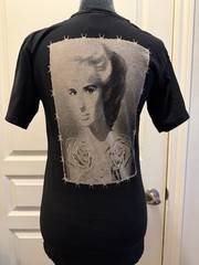 ComfortWash XS Black Tammy Wynette Double-Sided Graphic Cotton Jersey Tee