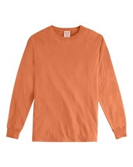 ComfortWash by Hanes GDH200 Unisex Garment-Dyed Long Sleeve T-Shirt 2xl Orange