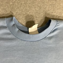 Vintage 60’s/70’s Plain Baby Blue 50/50 Cotton Poly Blend T-Shirt XL Blank