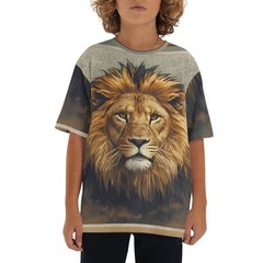 Short-sleeved t-shirt with a loose fit, easy to wear.