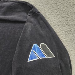 Vintage Mecca Shirt Mens XL Black Spell Out Logo Long Sleeve Hip Hop 90s Read
