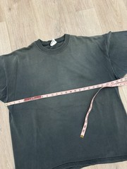 vintage 90s Sunfaded Lee Heavyweight Blank Black Oversized Tee XL USA Essential