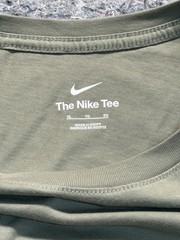 Nike Tee Shirt Mens XL Olive Running Graphic There Is No Finish Line Classic Fit