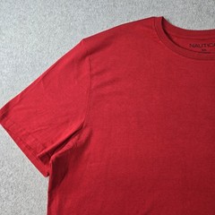 Nautica Shirt Mens 3XL Red NS83 Sailing Graphic Crewneck Cotton Jersey Tagless