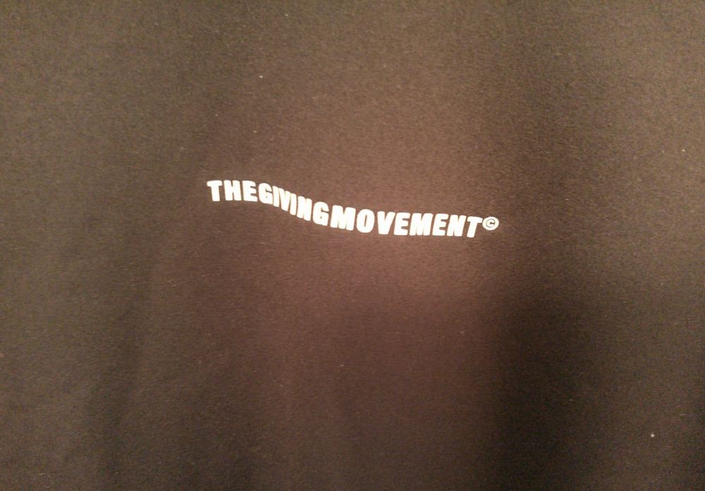 Black THE GIVING MOVEMENT 2022 World Tour T Shirt XL UAE Exercise Poly/Spandex
