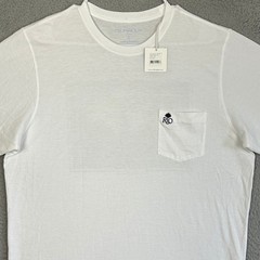 NEW B. Draddy Pima Cotton T-Shirt Mens Large White Boca Rio Golf Club Pocket Tee