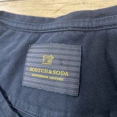 Scotch & Soda Resort Twenty Two Shirt Adult XXL Black Blue/Green Beach Comfort
