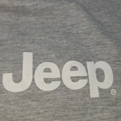 Jeep American Tradition Dog Graphic T-Shirt Gray Mens Medium Jedco Tee