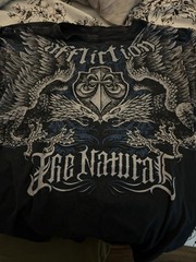 Affliction Men’s Graphic Randy couture Logo T-Shirt Green 2XL Regular Fit