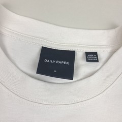 Daily Paper Shirt Mens Large White Cut And Sew Pattern Graphic Tee
