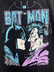 Men’s DC Comics Batman & The Joker Black Short Sleeve Graphic T Shirt L NWT