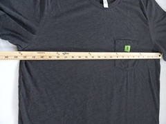 Humants Men’s XL Workwear /Outdoor Jersey Pocket Tee Dark Gray heather Cotton
