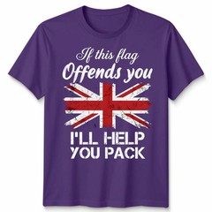 If This Flag Offends You Unisex T Shirt I’ll Help You Pack UK Union Jack