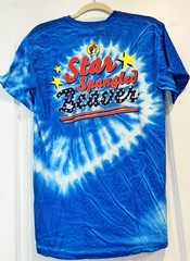 Buc-ee’s 4th of July 4 T Shirt Top Adult Size M Medium Star Spangled Beaver NWT
