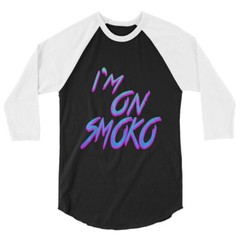 I’m On Smoko The Chats Australia Pub Feed Shed Rock 3/4 sleeve raglan shirt