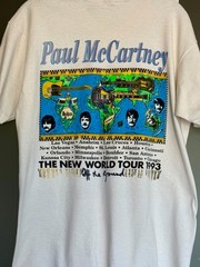 Vintage Original 1993 Paul McCartney New World Tour Single Stitch T-Shirt Size L
