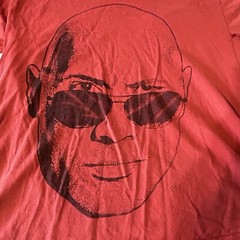 The Rock Dwayne Johnson WWE Shirt Men Large Red Short Sleeve Face Profile
