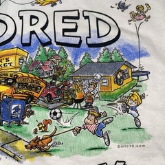 Vintage Eldred NY New York Pecks Market Yulan FD City Comic Souvenir T-Shirt XL