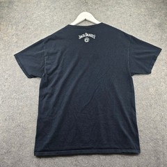 Jack Daniels Mens Shirt Large Black Cotton Jack Lives Here Old No 7 Whiskey Tee