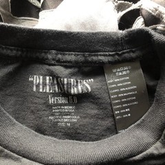 PLEASURES Men’s Black Logo Version 6.0 Jersey Cotton Long Sleeve T-Shirt M